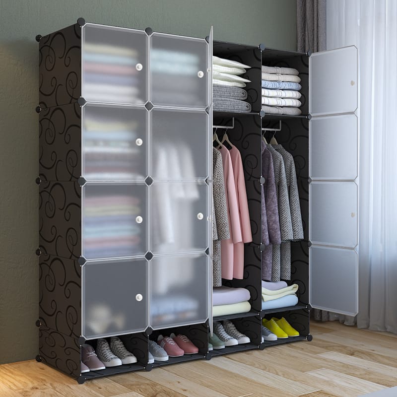 Armoire facile d'utilisation avec étagères à plusieurs niveaux