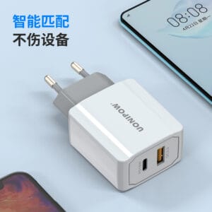 Chargeur double port PD 20W best-seller à l'international, adaptateur de charge rapide QC3.0