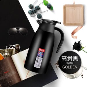 Coffret cadeau : cafetière isotherme de 2 L en acier inoxydable 304 avec réservoir d'eau chaude sous vide, idéale pour la maison.