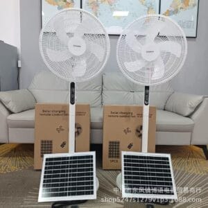 Ventilateur sur pied solaire de 40 cm