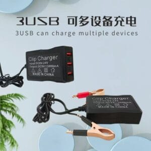 Chargeur de batterie 12V/24V pour moto