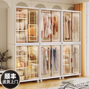 Armoire facile d'utilisation avec étagères à plusieurs niveaux