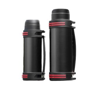 Bouteille d'eau isotherme grande capacité en acier inoxydable, à fixer sur une voiture, portable pour les sports de plein air, avec double couvercle et bandoulière.  29. 00