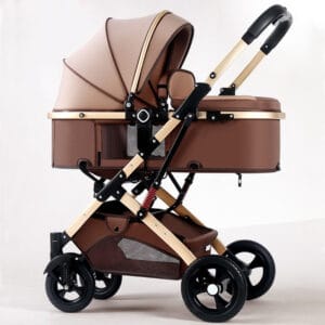 Poussette pour bébé, utilisable en position assise ou inclinée