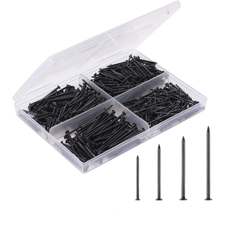 Kit de 200 clous en acier noir, 20/25/30/38 mm – Image 5