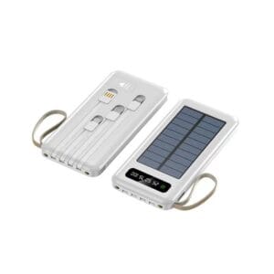 Batteries externes solaires avec câbles intégrés